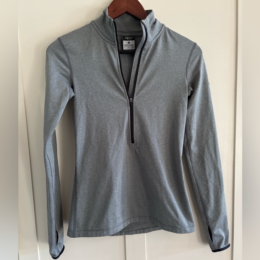 Nike Pro Dri Fit Hyperwarm Half Zip Pullover